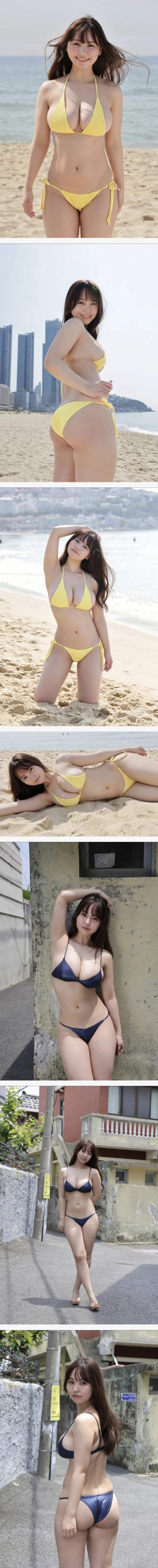 한국에서 화보찍은 G컵 일본녀 이미지 #1